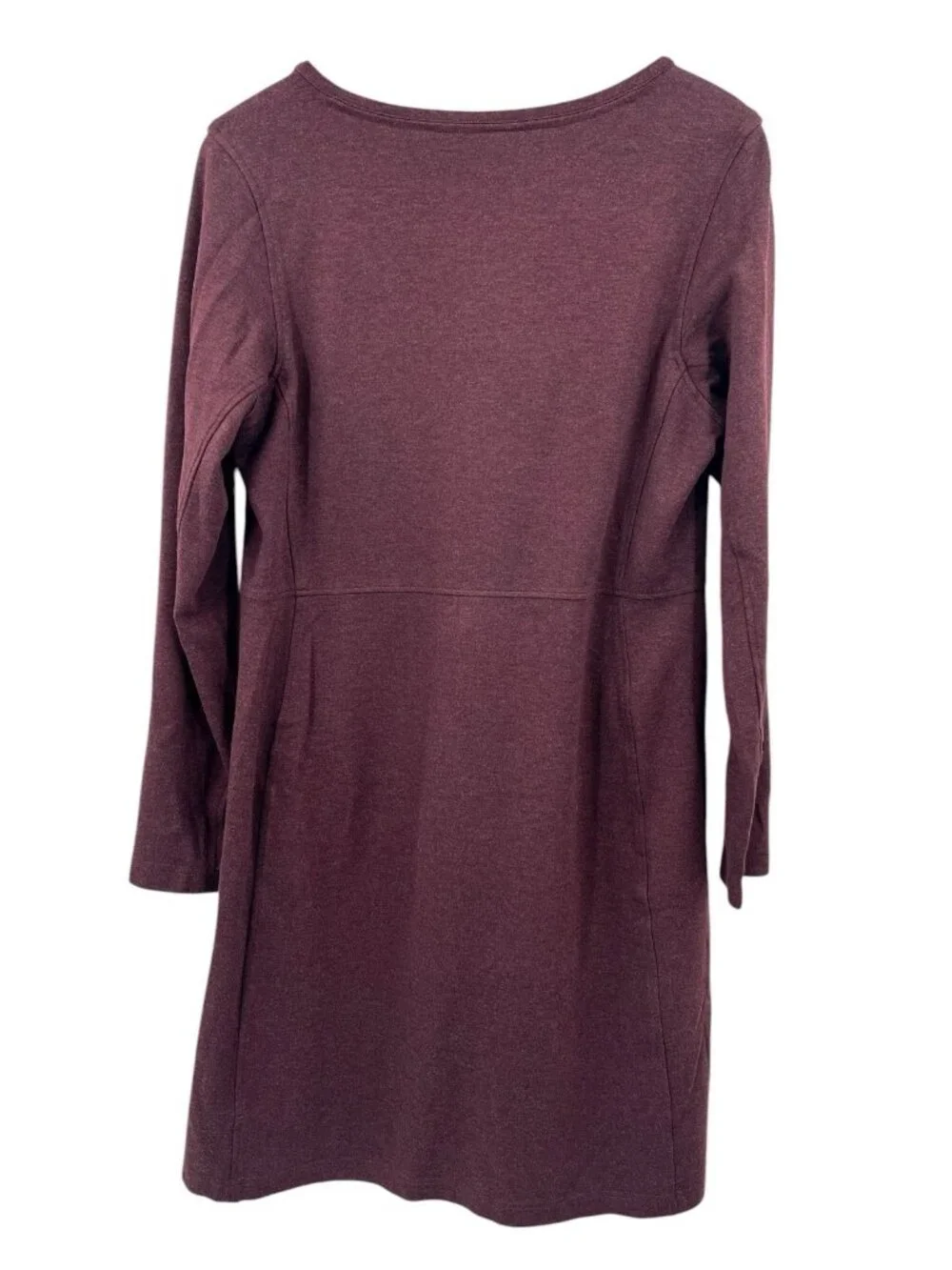 DULUTH Women's Purple Long Sleeve Round Neck Midi Dress Large - Picture 4 of 4